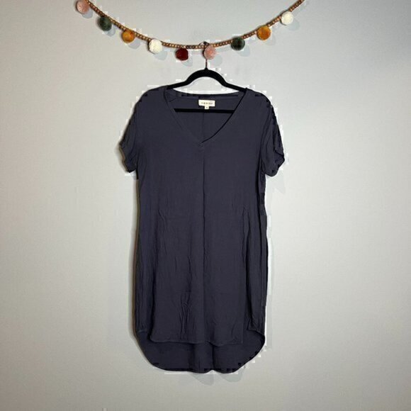 Anthropologie Cloth & Stone navy blue shift dress - Picture 1 of 5